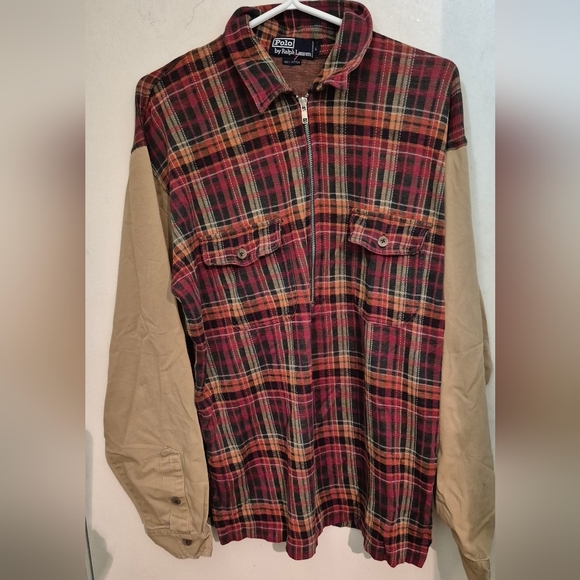 Polo Ralph Lauren Other - Polo Ralph Lauren Men's Plaid Flannel Shirt Red and Tan Sz.L